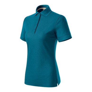 Polo femme Prime (GOTS) X35 - bleu pétrole