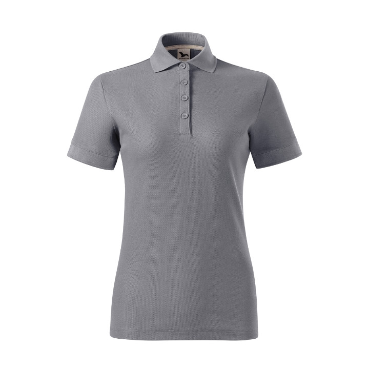 Polo femme Prime (GOTS) X35 - argent vieilli