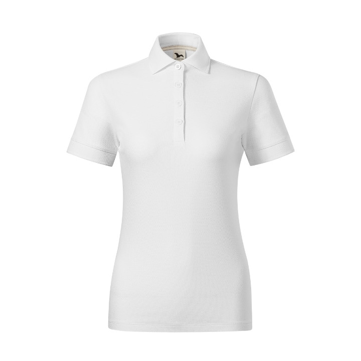 Polo femme Prime (GOTS) X35 - blanc