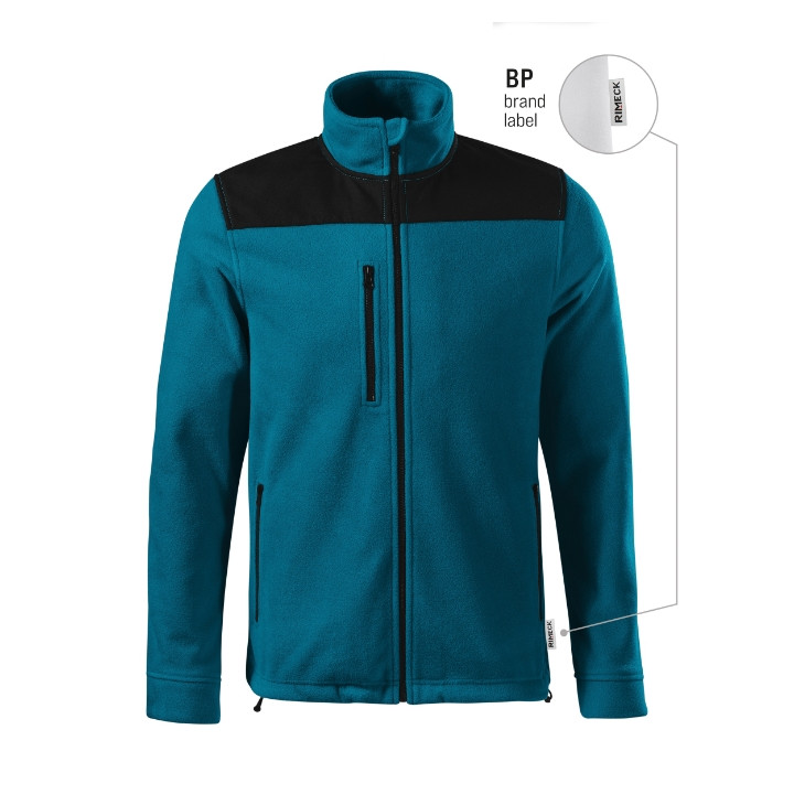 Fleece unisex Effect 530 - bleu pétrole 93 (brand label)