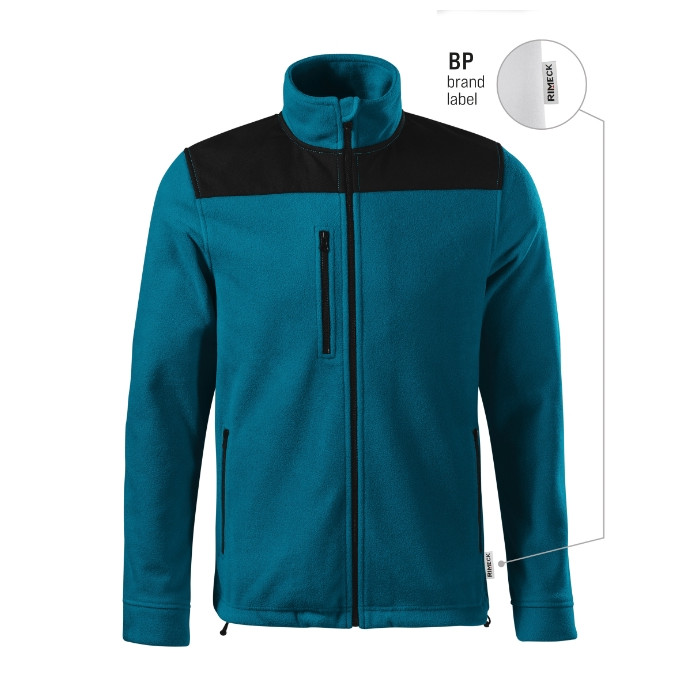 Fleece unisex Effect 530 - bleu pétrole 93 (brand label)
