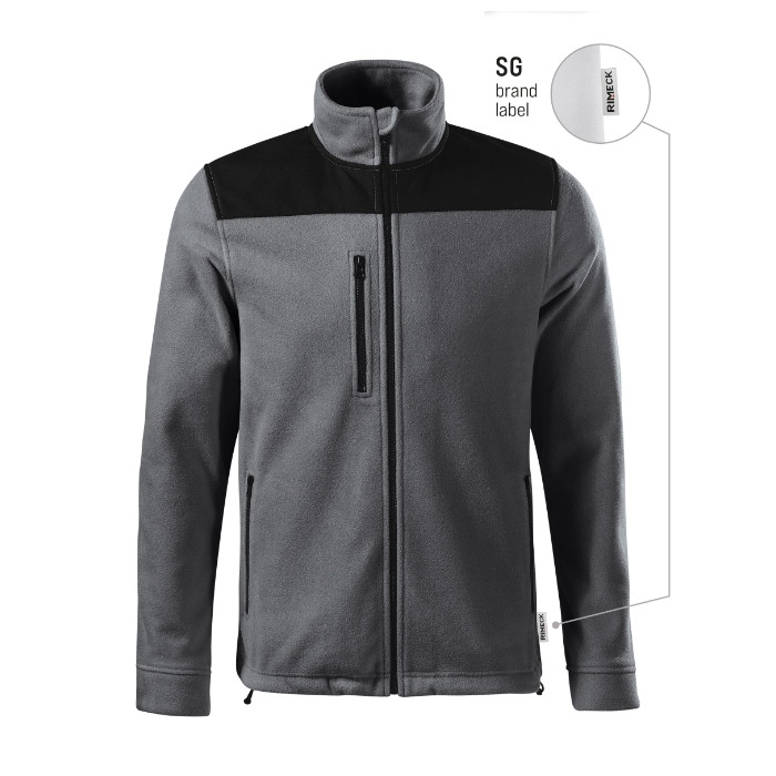 Fleece unisex Effect 530 - gris acier 36 (brand label)