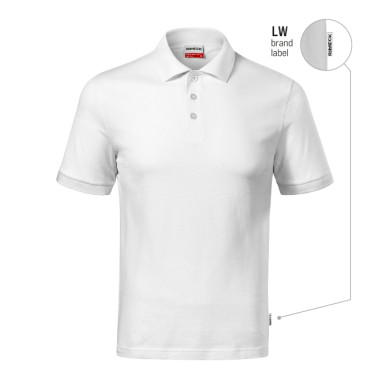 Polo homme Resist Heavy Polo R20 - blanc 00 (brand label)