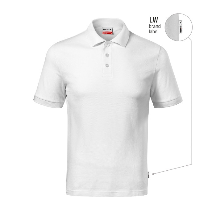 Polo homme Resist Heavy Polo R20 - blanc 00 (brand label)