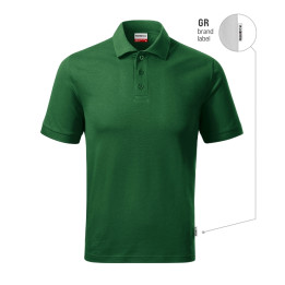 Polo homme Resist Heavy Polo R20 - vert bouteille 06 (brand label)