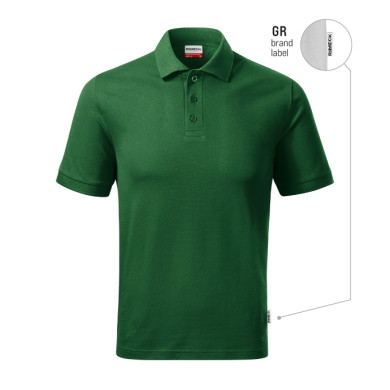 Polo homme Resist Heavy Polo R20 - vert bouteille 06 (brand label)