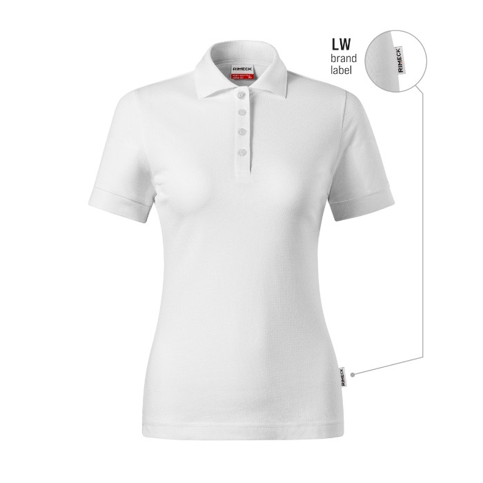 Polo femme Resist Heavy Polo R21 - blanc 00 (brand label)