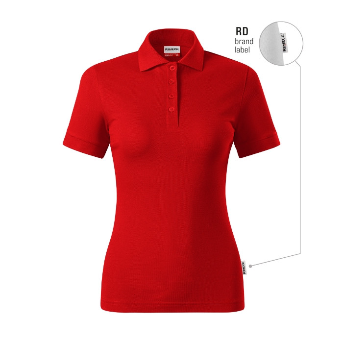 Polo femme Resist Heavy Polo R21 - rouge 07 (brand label)