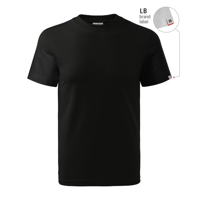 Tee-shirt unisex Base R06 - noir 01 (brand label)