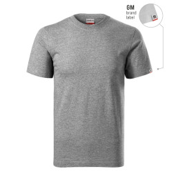 Tee-shirt unisex Recall R07 - gris chiné foncé 12 (brand label)