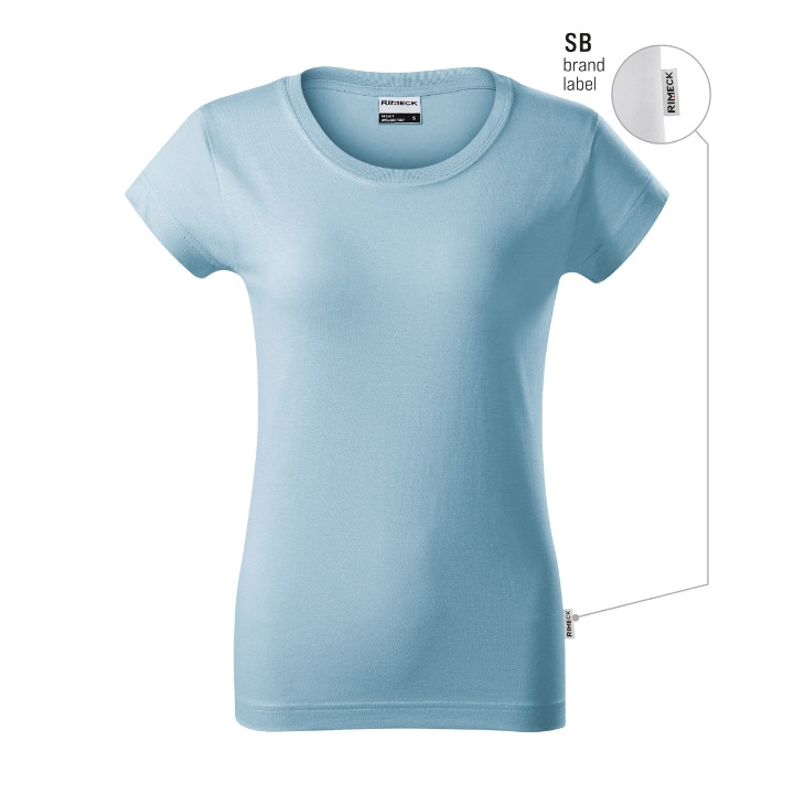 Tee-shirt femme Resist R02 - bleu ciel 15 (brand label)