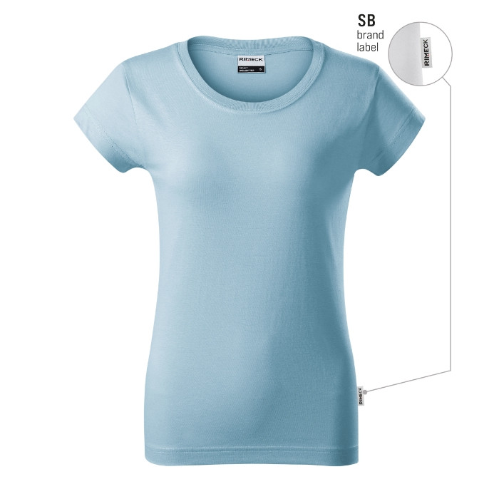Tee-shirt femme Resist R02 - bleu ciel 15 (brand label)