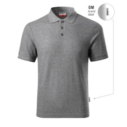 Polo homme Reserve R22 - gris chiné foncé 12 (brand label)
