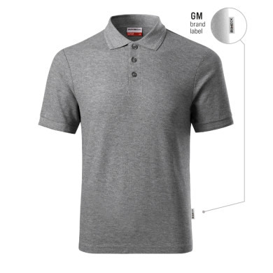 Polo homme Reserve R22 - gris chiné foncé 12 (brand label)