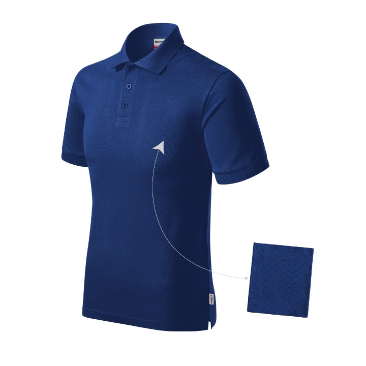 Polo homme Resist Heavy Polo R20 - bleu royal 05 (brand label)