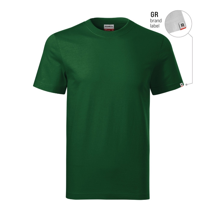 Tee-shirt unisex Base R06 - vert bouteille 06 (brand label)
