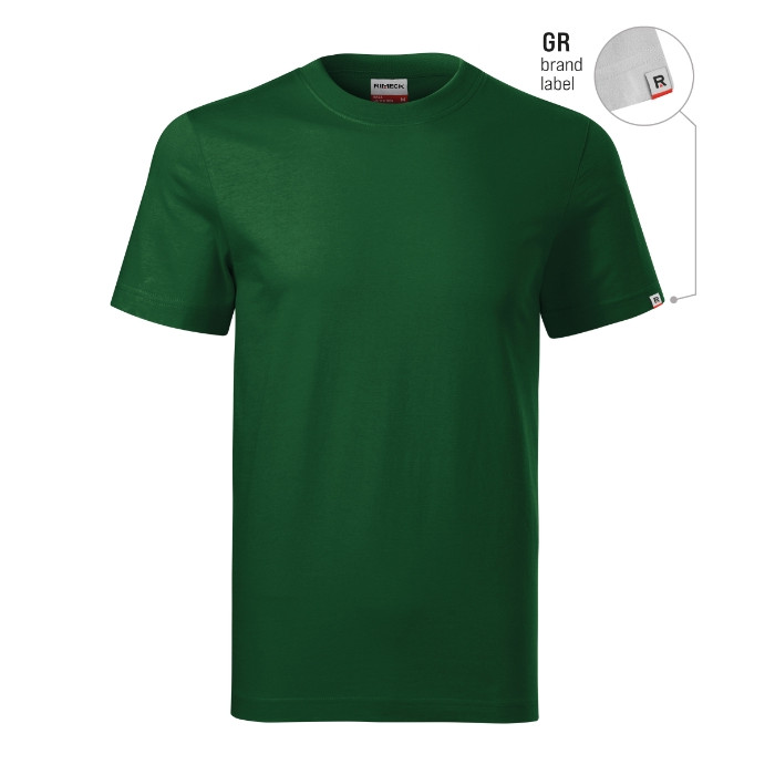 Tee-shirt unisex Base R06 - vert bouteille 06 (brand label)