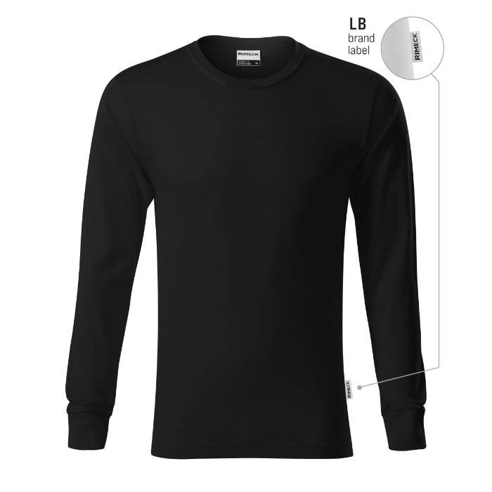 Tee-shirt unisex Resist LS R05 - noir 01 (brand label)