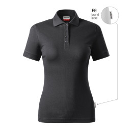 Polo femme Resist Heavy Polo R21 - ebony gray 94 (brand label)