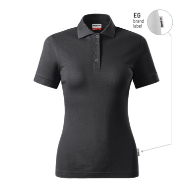Polo femme Resist Heavy Polo R21 - ebony gray 94 (brand label)