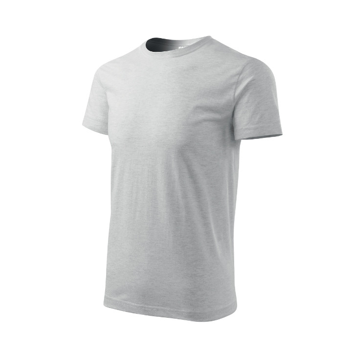 Tee-shirt homme Basic 129 - gris chiné clair