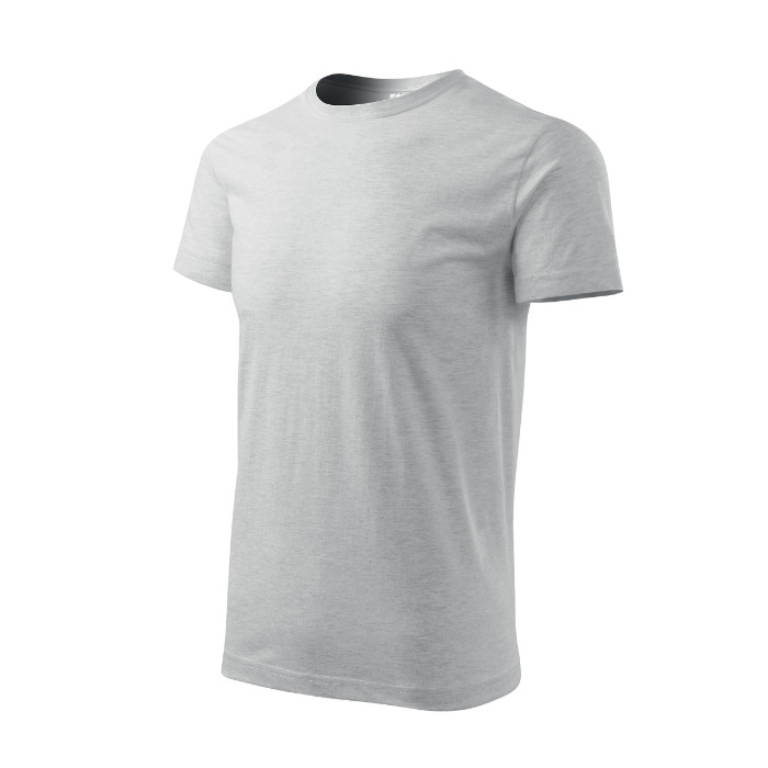 Tee-shirt homme Basic 129 - gris chiné clair