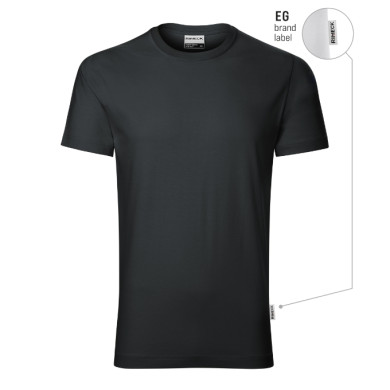 Tee-shirt homme Resist heavy R03 - ebony gray 94 (brand label)