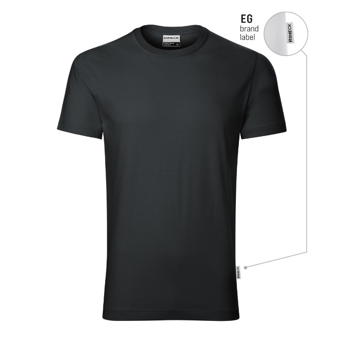 Tee-shirt homme Resist heavy R03 - ebony gray 94 (brand label)