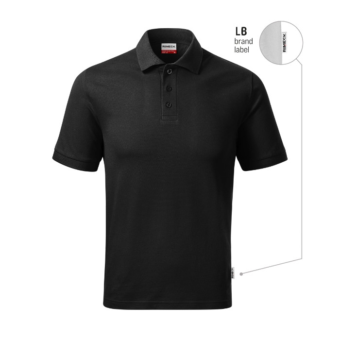 Polo homme Resist Heavy Polo R20 - noir 01 (brand label)