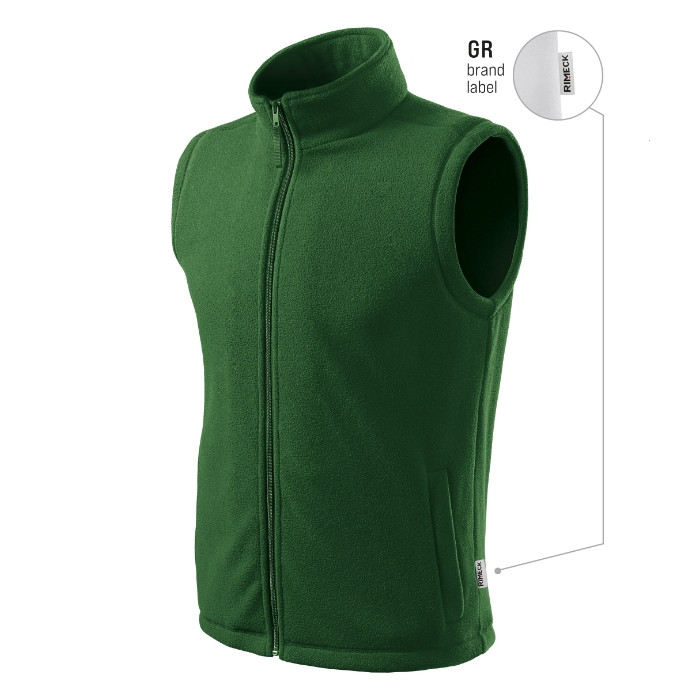 Gilet polaire unisex Next 518 - vert bouteille 06 (brand label)