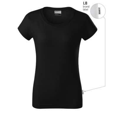 Tee-shirt femme Resist R02 - noir 01 (brand label)