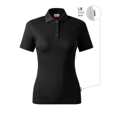 Polo femme Resist Heavy Polo R21 - noir 01 (brand label)