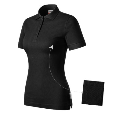 Polo femme Resist Heavy Polo R21 - noir 01 (brand label)