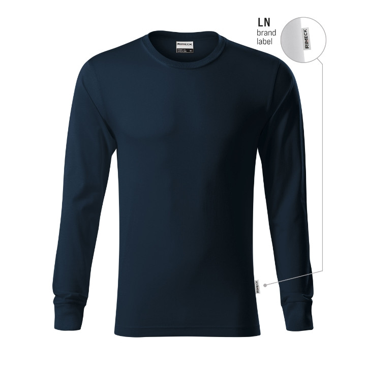 Tee-shirt unisex Resist LS R05 - bleu marine 02 (brand label)