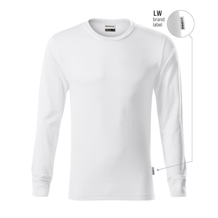 Tee-shirt unisex Resist LS R05 - blanc 00 (brand label)