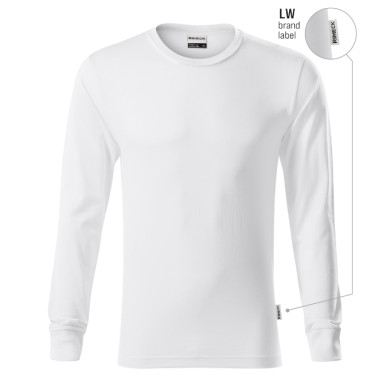 Tee-shirt unisex Resist LS R05 - blanc 00 (brand label)