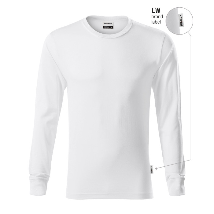 Tee-shirt unisex Resist LS R05 - blanc 00 (brand label)
