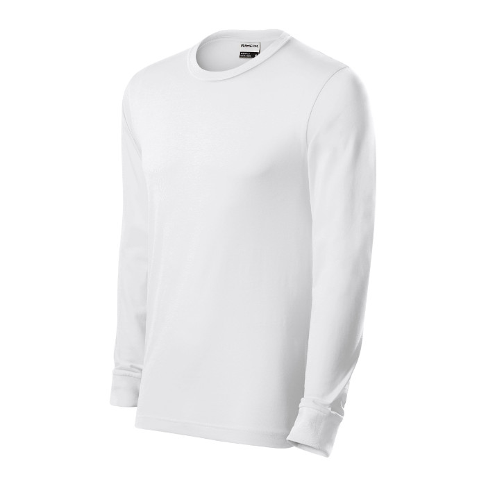 Tee-shirt unisex Resist LS R05 - blanc 00 (brand label)