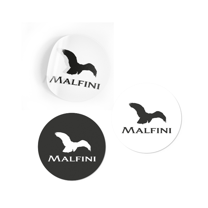 Autocollant MALFINI D60 - noir
