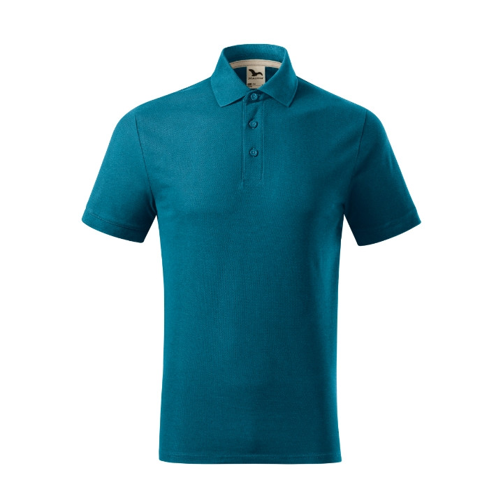 Polo homme Prime (GOTS) 23Y - bleu pétrole
