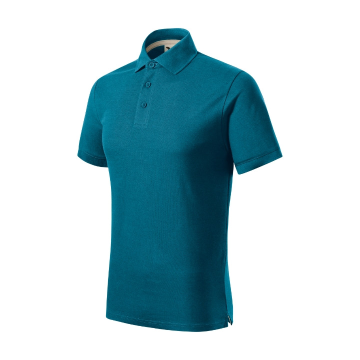 Polo homme Prime (GOTS) 23Y - bleu pétrole