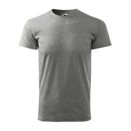 Tee-shirt homme Basic 129 - gris chiné foncé