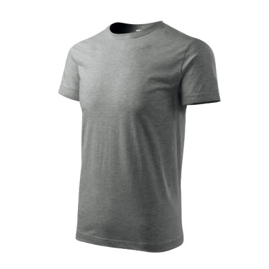 Tee-shirt homme Basic 129 - gris chiné foncé