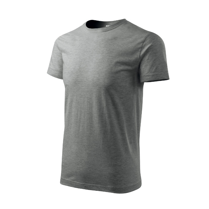 Tee-shirt homme Basic 129 - gris chiné foncé