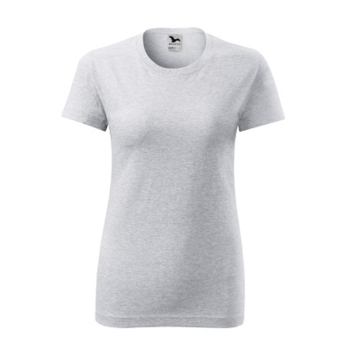 Tee-shirt femme Classic New 133 - gris chiné clair