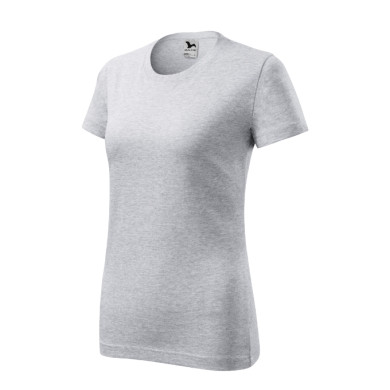 Tee-shirt femme Classic New 133 - gris chiné clair