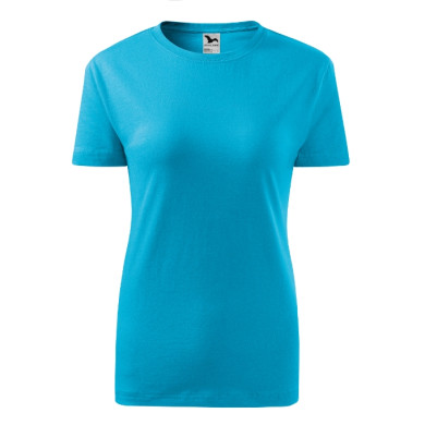 Tee-shirt femme Classic New 133 - turquoise