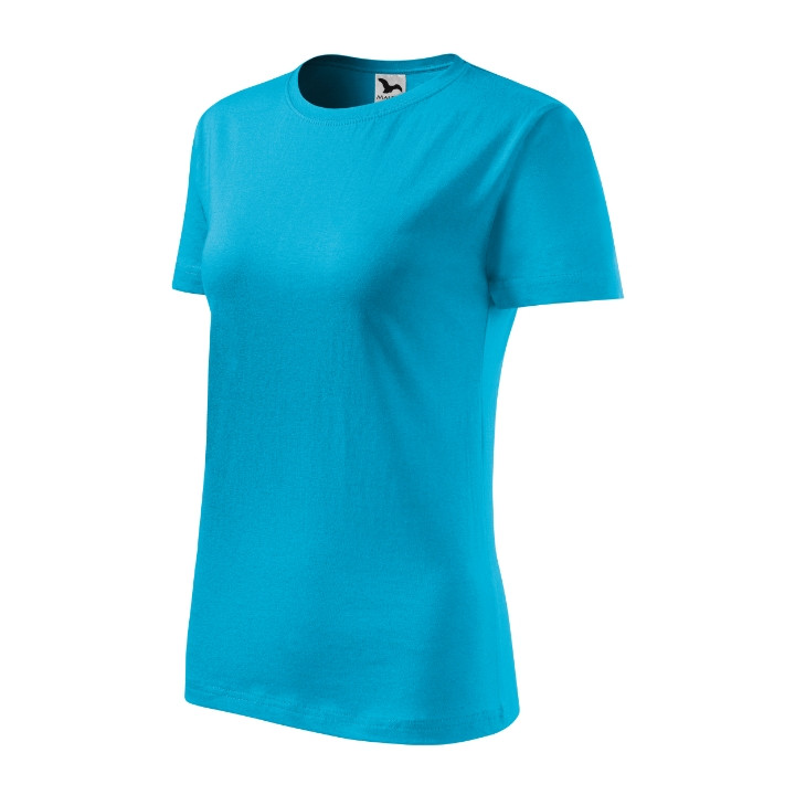Tee-shirt femme Classic New 133 - turquoise