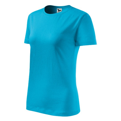 Tee-shirt femme Classic New 133 - turquoise
