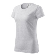 Tee-shirt femme Basic 134 - gris chiné clair